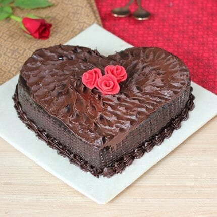 Heart Shape Chocolicious Cake 1Kg