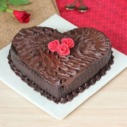 Heart Shape Chocolicious Cake 1Kg
